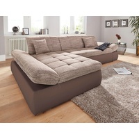 Domo Collection PB Moric wahlweise mit Bettfunktion + Armteilverstellung, Schlafsofa«, braun