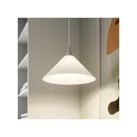 LINDBY Petra 1-flg. 40 cm rund weiß Glas