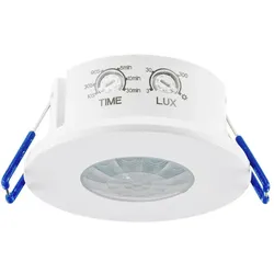 ChiliTec Decken-Einbau-Bewegungsmelder 360° IP65 PIR, LED geeignet, 8m Detektion, 76x36mm