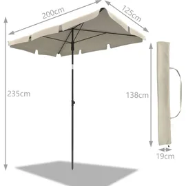 VOUNOT 200 x 125 cm Beige