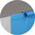 Waterman Ersatzfolie Ovalformbecken Blau 916x460 cm