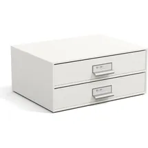 Bigso Box of Sweden Schubladenbox 25,5 x 14,5 x 33 cm 2-tlg. Weiß