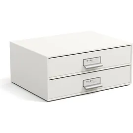 Bigso Box of Sweden Schubladenbox 25,5 x 14,5 x 33 cm 2-tlg. Weiß