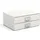 Bigso Box of Sweden Schubladenbox 25,5 x 14,5 x 33 cm 2-tlg. Weiß