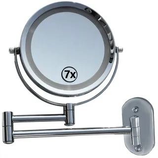 Lüllmann LED Schminkspiegel Make up Spiegel Kosmetikspiegel Beleuchtung 7-Fach 405262