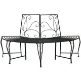 vidaXL Baumbank 160 x 80 x 89 cm Schwarz