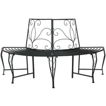 vidaXL Baumbank 160 x 80 x 89 cm Schwarz