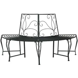 vidaXL Baumbank 160 x 80 x 89 cm Schwarz