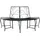 vidaXL Baumbank 160 x 80 x 89 cm Schwarz
