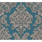 A.S. Création AS-Creation Vliestapete Metropolitan Stories Barock Ornamente Blau Beige FSC®