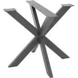 ML-Design Tischbeine, Anthrazit, Metall, 85x71x85 cm, Esszimmer, |