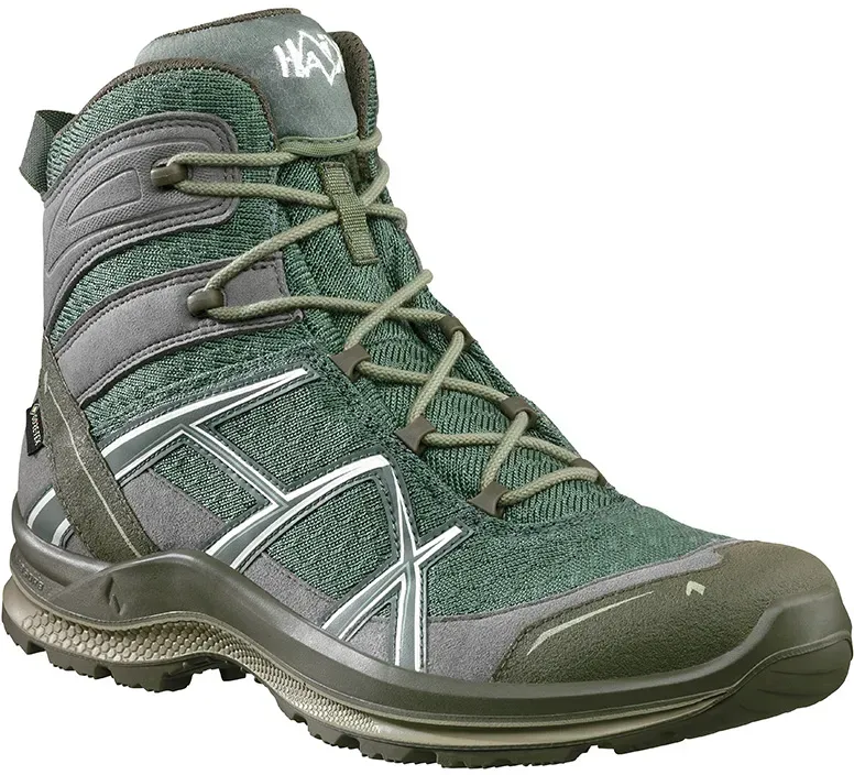 Haix Outdoorstiefel BLACK EAGLE Adventure 2.2 GTX mid olive-rock - grau/grün - UK 12.0 / EU 47