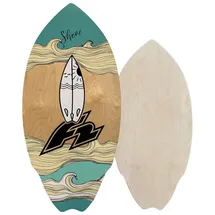 F2 Skim Board Wood Shore 101,6 x 25,4 x 5,1 cm braun
