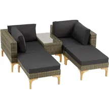 Tectake Bellaria Loungeset beige