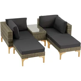 Tectake Bellaria Loungeset beige