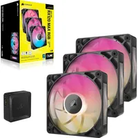 Corsair iCUE LINK RX120 MAX RGB Starter Kit, Schwarz