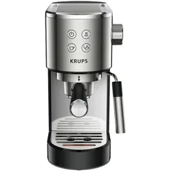 Krups XP442C11 Espresso-Siebträgermaschine Schwarz,  Gemahlener Espresso