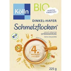 Kölln Bio Schmelzflocken Dinkel-Hafer Nach dem 4.Monat 225G