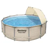 BESTWAY Power Steel Frame Pool rund