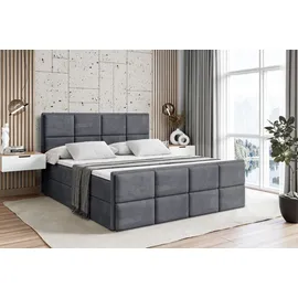 altdecor BOXBETT NOVA-Z - 160 x 200 - H4 - Dunkelgrau