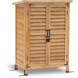 MCombo Gartenschrank Gerätehaus Geräteschuppen Garten Schuppen Schrank Holz 0690