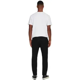 Only & Sons ONSLINUS CROP Tapered Hosen Schwarz XL
