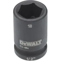 DeWalt Steckschlüssel kurz 18mm 1/2 schlagfest