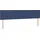 vidaXL Boxspringbett mit Matratze Blau 180x200 cm Stoff
