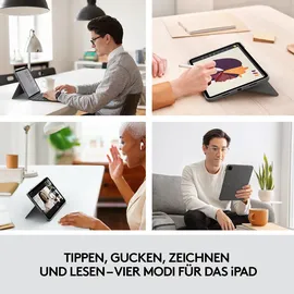 Logitech Combo Touch Tastatur Case für iPad Pro 11" 1-3 Gen Deutsch oxford grey