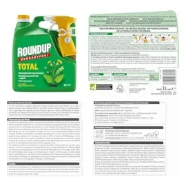 Roundup Unkrautfrei TOTAL, 3 Liter Sprühflasche - Unkrautvernichter, zur Bekämpfung von Unkräutern, Gräsern und Moos