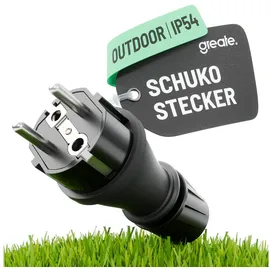greate Schuko-Steckdose IP54 Schwarz 1 St.
