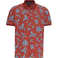 LERROS Poloshirt mit floralem Druck » DEEP CORAL Red - M