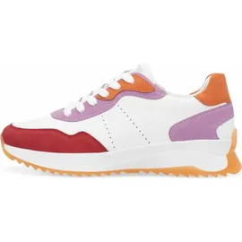 Rieker W1308 Damen Weiß/Rot/Orange 40
