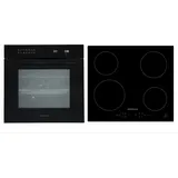 Respekta Backofen Herd Kochfeld Induktion Einbau Set Autark Pyrolyse