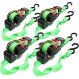 Wiltec Spanngurte Automatik 4er Set 3 m 320 daN