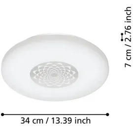 EGLO LED-Wand und Deckenleuchte Capasso-Z 4-flammig Weiß