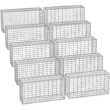 Songmics Gabionenkörbe 100 x 30 x 30 cm
