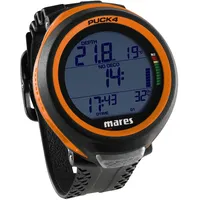 Mares Puck 4 Tauchcomputer - Luft und Nitrox, Farbe:orange