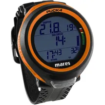 Mares Puck 4 Tauchcomputer - Luft und Nitrox, Farbe:orange