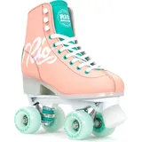 Rio Roller Script Junior Rollschuhe - Peach / Green - EU 37