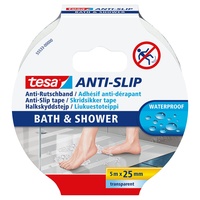 Tesa Anti-Rutschband Bad und Dusche transparent 5m x 25mm