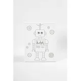 Creativ Company Mal-Leinwand mit Aufdruck, Roboter, T 1,6 cm, Größe 24x30 cm, 360 g, 1 Stk