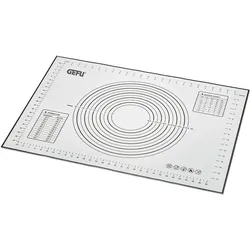 Ausrollmatte GEFU "PAD", schwarz-weiß (weiß, schwarzß), B:70cm L:50cm, Silikon, Backmatten, spezielle Silikonbeschichtung mit Antihaft-Wirkung