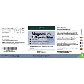 Exvital Tri-Magnesium Dicitrat Kapseln 180 St.