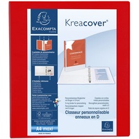 Exacompta 51844RE Präsentationsringbuch KreaCover aus blickdichtem Kunststoff für DIN