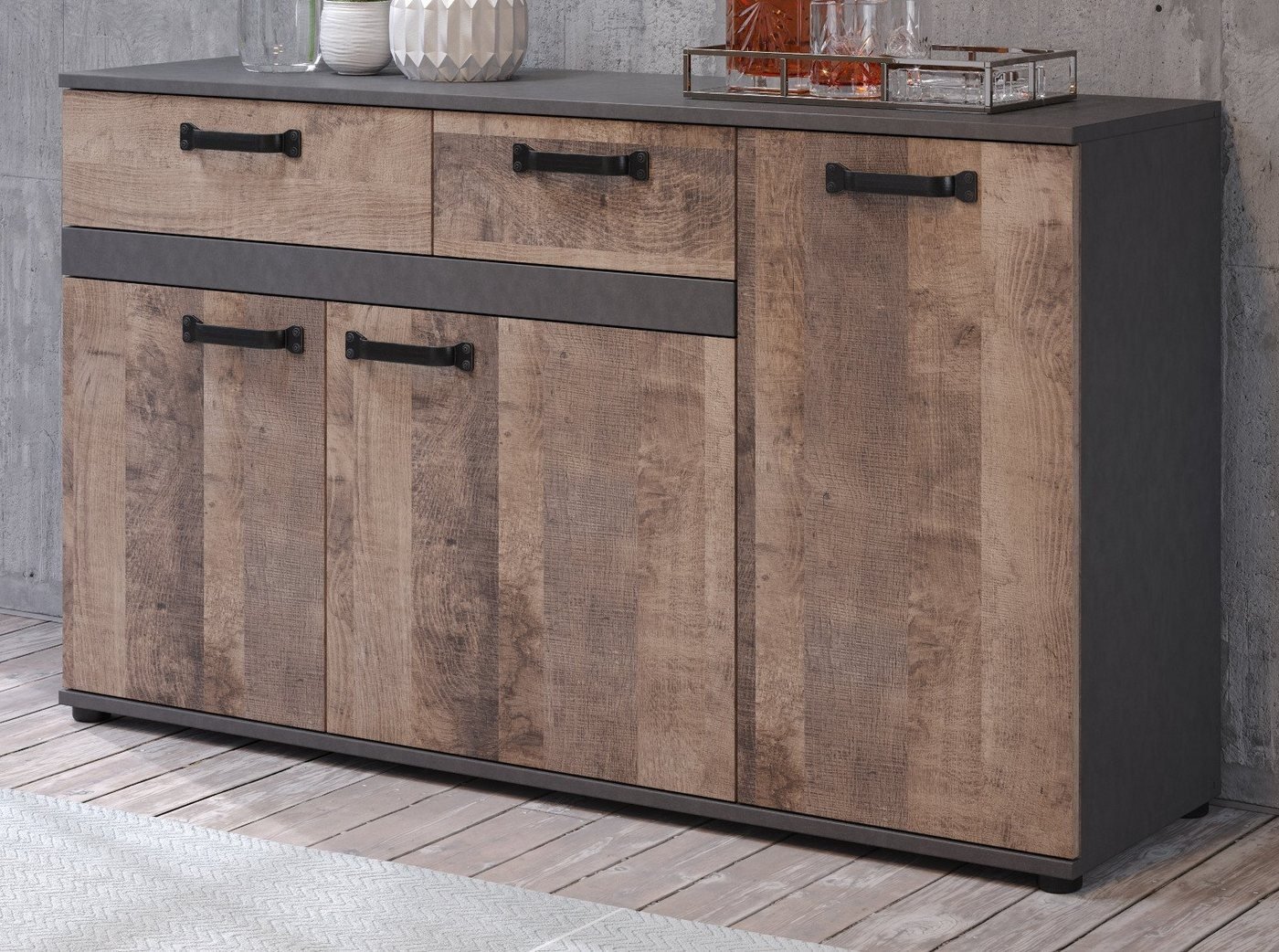 Preisvergleich Produktbild trendteam Sideboard Stripe