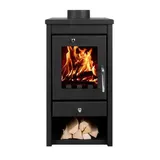BRUNO® Kaminofen Bruno Dajan | Schwarz | 7 kW