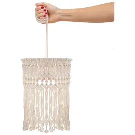 NEW GARDEN LED Hängeleuchte IP54 Baumwolle 1er Set beige