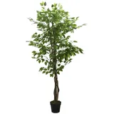 vidaXL Ficusbaum Künstlich 1008 Blätter 180 cm Grün