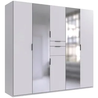 WIMEX Drehtürenschrank »Moldau. Lieferung bis in Deine Etage«, Kleiderschrank mit Spiegel Schlafzimmerschrank Bestseller", Weiß,